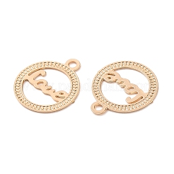 Long-Lasting Plated Brass Filigree Charms&nbsp;KK-K336-03KCG