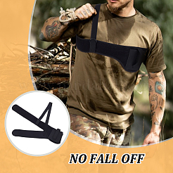 Synthetic Rubber & Polyester Shoulder & Underarm Gun Holster&nbsp;AJEW-WH0596-090A