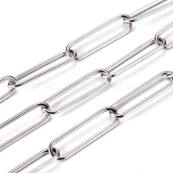 Tarnish Resistant 304 Stainless Steel Paperclip Chains&nbsp;CHS-L022-02C