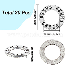 30Pcs Tibetan Style Alloy Linking Rings&nbsp;FIND-SC0009-20