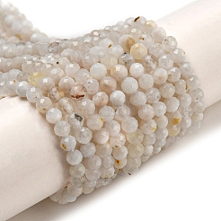 Natural Rainbow Moonstone Beads Strands&nbsp;G-A097-A02-03