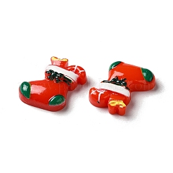 Christmas Opaque Resin Cabochons&nbsp;RESI-K019-31