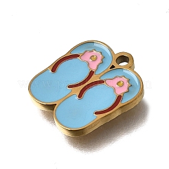 304 Stainless Steel Enamel Pendants&nbsp;SA-CBAA2E4-01B-G
