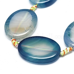 Natural Banded Agate/Striped Agate Beads Strands&nbsp;G-L544-026A