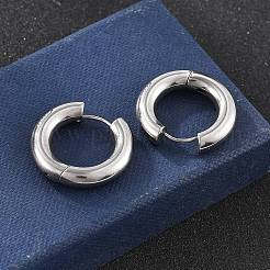 201 Stainless Steel Hoop Earrings&nbsp;EJEW-P304-13C-P
