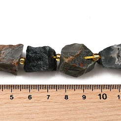 Raw Rough Natural African Bloodstone Beads Strands&nbsp;G-Z087-B07