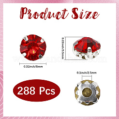 288Pcs Sew on Rhinestone&nbsp;RGLA-CY0001-01C