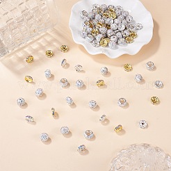 60Pcs 2 Styles Polymer Clay with Rhinestone Beads&nbsp;DIY-TA0016-14