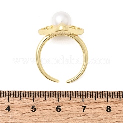 Brass Cuff Open Rings&nbsp;RJEW-C164-03B-G