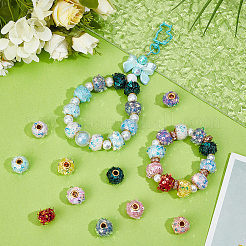 80Pcs Plastic Woven Beads&nbsp;FIND-SC0021-10