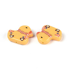 Printed Opaque Resin Beads&nbsp;RESI-N043-18