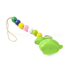 Easter Theme Plastic Rabbit Pendant Decorations&nbsp;HJEW-TAC0013-16B