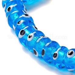 Handmade Evil Eye Lampwork Beads&nbsp;LAMP-F021-01G