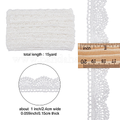 Lace Polyester Ribbons&nbsp;OCOR-WH0066-62
