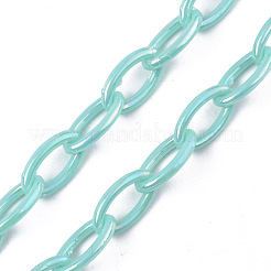 Acrylic Opaque Cable Chains&nbsp;X-PACR-N009-001D