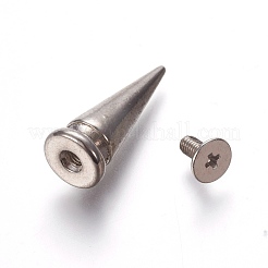 Zinc Alloy Studs Rivets&nbsp;PALLOY-WH0061-02P