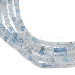 Natural Aquamarine Beads Strands&nbsp;G-L628-D10-2x2mm-01