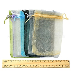 50Pcs Organza Bags Jewellery Storage Pouches Wedding Favour Party Mesh Drawstring Gift&nbsp;OP-FS0001-05F