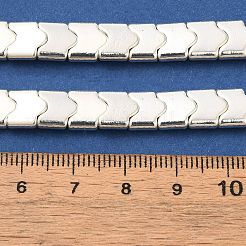 Electroplated Synthetic Non-magnetic Hematite Beads Strands&nbsp;G-I364-E01-S