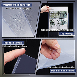 50Pcs Rectangle PVC Rigid Print Protectors&nbsp;AJEW-WA0001-73