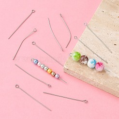 Tarnish Resistant Stainless Steel Eye Pin Jewelry Findings&nbsp;X-STAS-E013-0.6x40mm