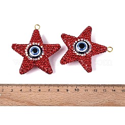 Handmade Polymer Clay & Rhinestone & Resin Big Pendants&nbsp;FIND-Q123-02C