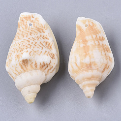 Natural Spiral Shell Pendants&nbsp;SSHEL-N035-02