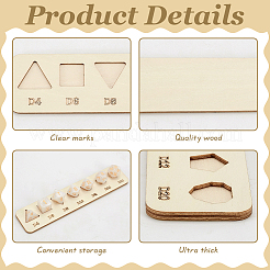 1 Set 3Pcs Wooden Dice Organizer Jewelry Trays&nbsp;ODIS-BC0001-15-1