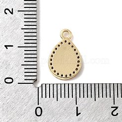 Brass Micro Pave Cubic Zirconia Charms&nbsp;KK-H089-07A-G