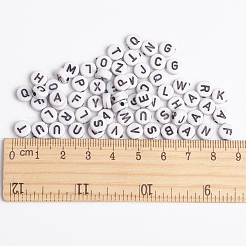 Mixed Initial Acrylic Beads&nbsp;X-MACR-2083