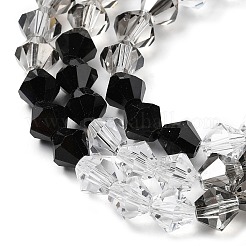 Transparent Gradient Color Glass Beads Strands&nbsp;GLAA-F131-01C-05