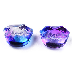 Transparent Spray Painted Glass Beads&nbsp;GLAA-N035-033-G01