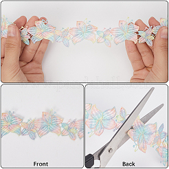 5 Yards Flower Polyester Lace Ribbon&nbsp;OCOR-GF0004-95E