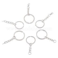 60Pcs 6 Styles Iron Split Key Rings&nbsp;FIND-TA0008-13