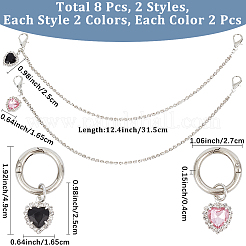 8Pcs 4 Styles Alloy Chain Boot Strap Chains&nbsp;AJEW-CP0006-48