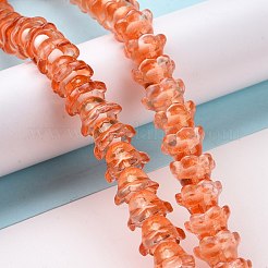 Transparent Glass Beads Strands&nbsp;LAMP-H061-01D-06