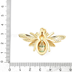 Brass Micro Pave Cubic Zirconia Pendants&nbsp;KK-H203-08G