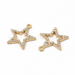 Alloy Rhinestone Pendants&nbsp;PALLOY-I217-19G