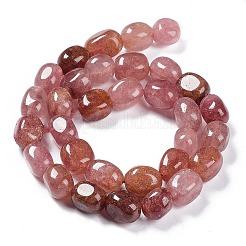 Natural Strawberry Quartz Beads Strands&nbsp;G-C038-02L