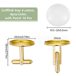 DIY Blank Dome Cufflinks Making Kit&nbsp;DIY-HY0001-79