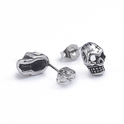 Retro 304 Stainless Steel Stud Earrings&nbsp;EJEW-L248-040AS