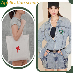 2Pcs 2 Styles Snake Polyester Embroidered Cloth Patch&nbsp;PATC-GA0001-87