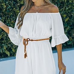 Cotton and Waxed Cord Corset Belts&nbsp;AJEW-WH20070-011B