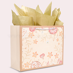 1Pc Flower Printed Paper Gift Bags with Rope Handle&nbsp;ABAG-SP0001-30C