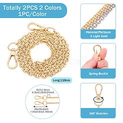 2Pcs 2 Colors Bag Chains Straps&nbsp;FIND-PJ0001-35