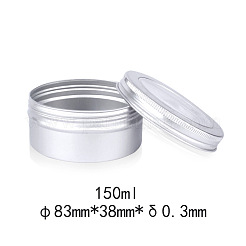 150ml Round Aluminium Tin Cans&nbsp;CON-L009-A01