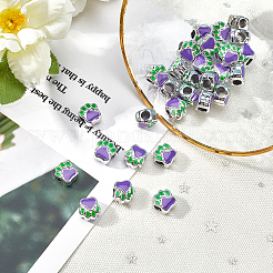 Alloy Enamel European Beads&nbsp;ENAM-PH0001-37