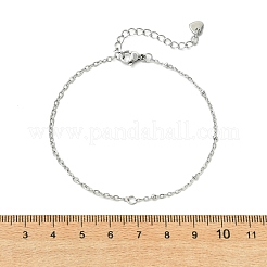 304 Stainless Steel Satellite Chain & Cable Chain Bracelets&nbsp;BJEW-JB14160-02