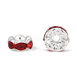 Brass Grade A Rhinestone Spacer Beads&nbsp;RSB030NF-08