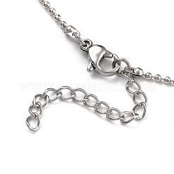 Brass Ball Chain Necklaces&nbsp;NJEW-JN02912-03